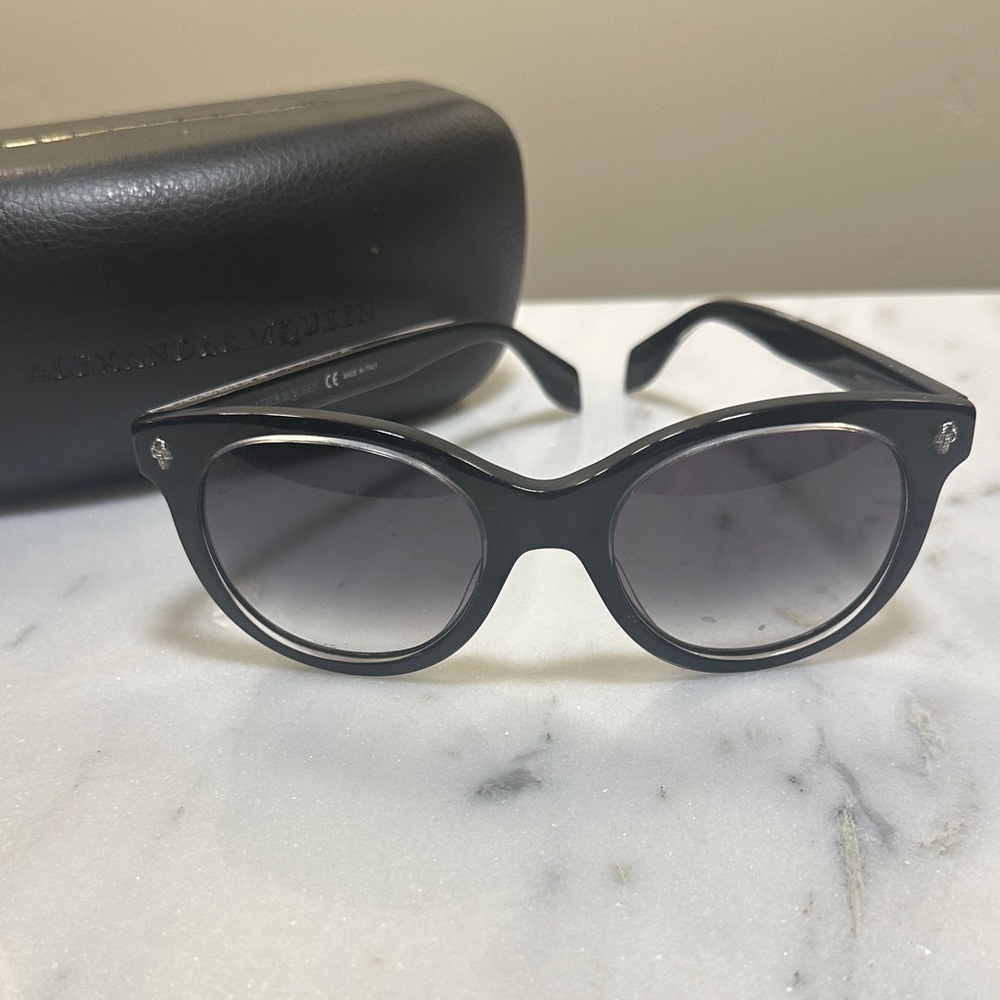 Alexander McQueen Dark Gray Sunglasses